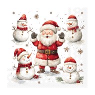 Pacote com 20 Guardanapos 33x33cm de Papel Napkin Jolly friends Folhas triplas